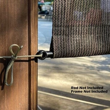 Permeable Pergola Replacement Cover Panel Canopy Shade Cover w/Rod Pockets