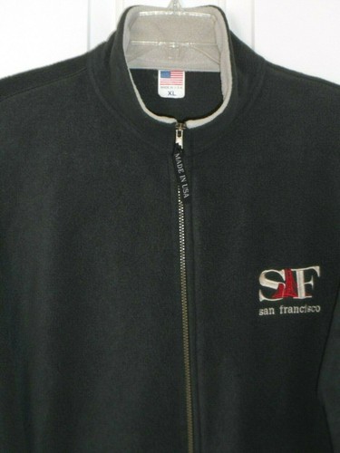 Maglione uomo L/S full zip San Francisco in pile verde - Taglia XL - Foto 2 di 3