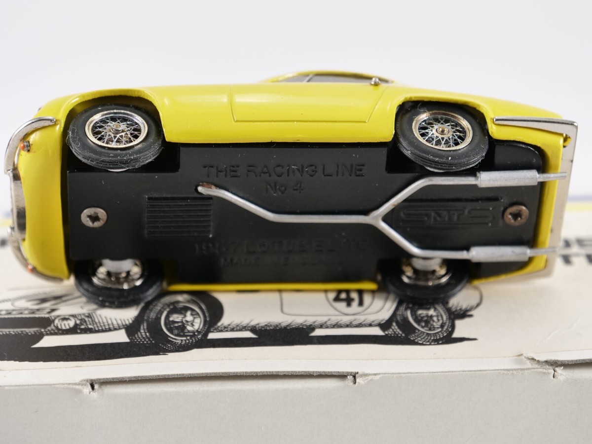 SMTS GB Racing Line N°4 LOTUS Elite Road Kit – Miniature 1/43 Montée, Jaune, Métal