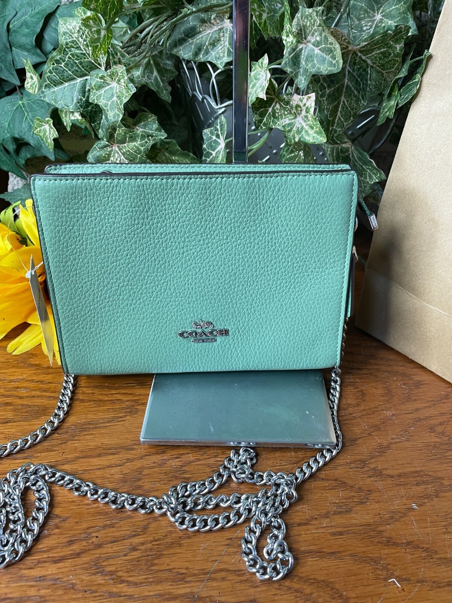 Coach CR238 Pebbled Leather Slim Crossbody Handbag Clutch Coach CR238 Pebbled Leather Slim Crossbody Handbag Clutch