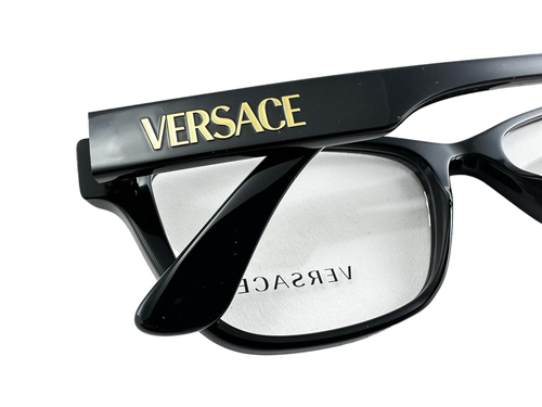 Versace NEW Black Pillow Womens Fashion Frames 55-18-145 Eyeglasses VE3316 - Afbeelding 10 van 12