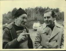 Press Photo Bud McIntosh, wooden sailboat designer and builder. - sap50426