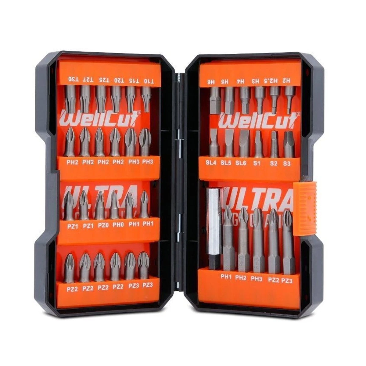 Wellcut screwdriver 2024 bit set