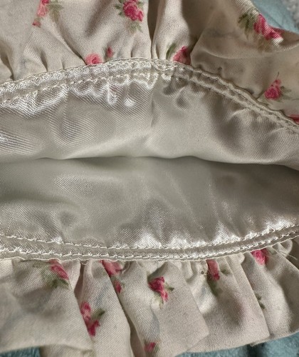 Vintage Shabby Chic Christmas Stocking~Sage~Roses~ Cottage Core~Holiday Decor - Picture 12 of 15