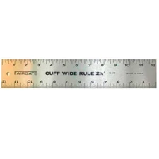 Fairgate Cuff Wide Rule 2-1/4" X 12", 14-112 Cuff-Width Ruler