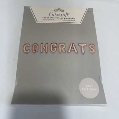 CONGRATS Rose gold Balloon 14  Inflatable Party Decor Graduation Retirement
