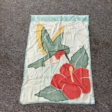Garden Flag 27x38 Hummingbird Flower Summer