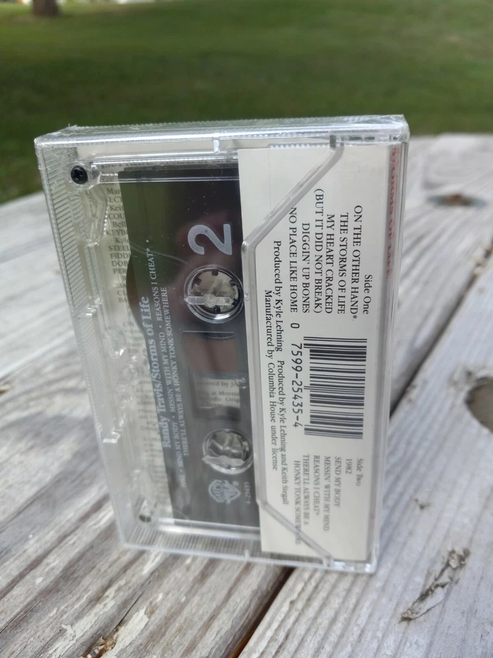 RANDY TRAVIS Storms of Life Cassette Tape w4-25435 WB New Old Stock Sealed - Image 4 of 4