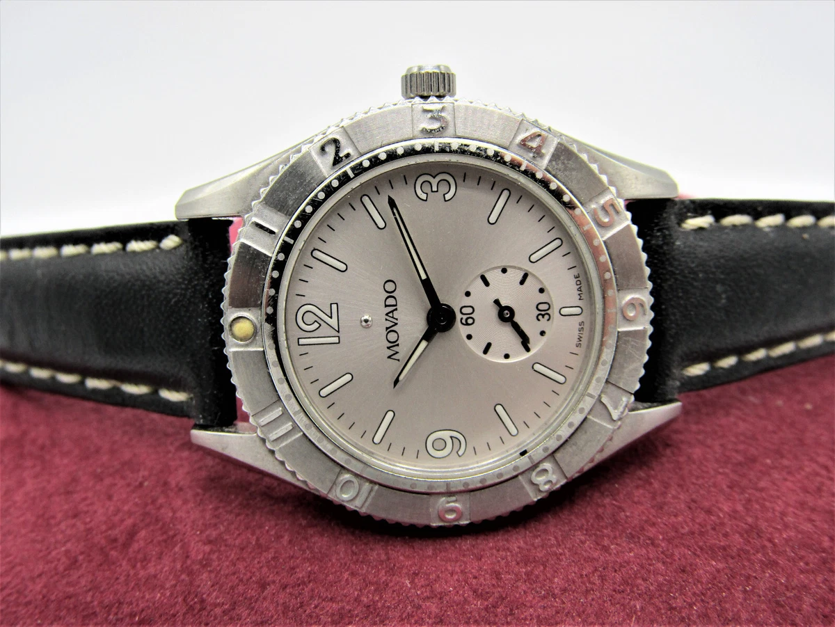 Vintage Beautiful Ladies Movado Gentry 84 E9 1860 5806392 Sub Second Swiss Watch