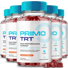 (5 Pack) Primo TRT Male Gummies, PrimoTRT Maximum Performance Gummys for Men