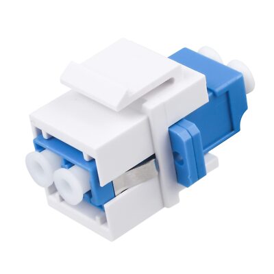 10-Pack LC/UPC Fiber Optic Coupler Keystone Jack for Singlemode Patch Panels