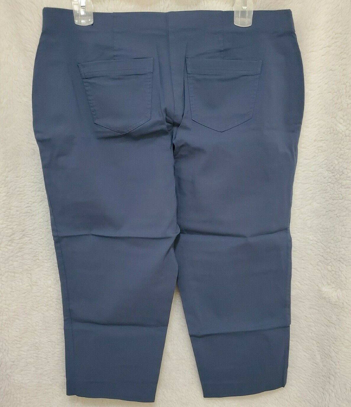Style & Co Capri Pants Size 18W Womens Blue - image 24