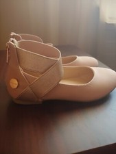 NINE WEST Girls' FLOYCEE Ballet Flat, Rose Gold Shimmer, M040 M US Toddler