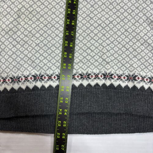 Talbots Nordic Fair Isle Lambswool Nylon Blend Pullover Ivory Womens Size XL NWT - Picture 10 of 11
