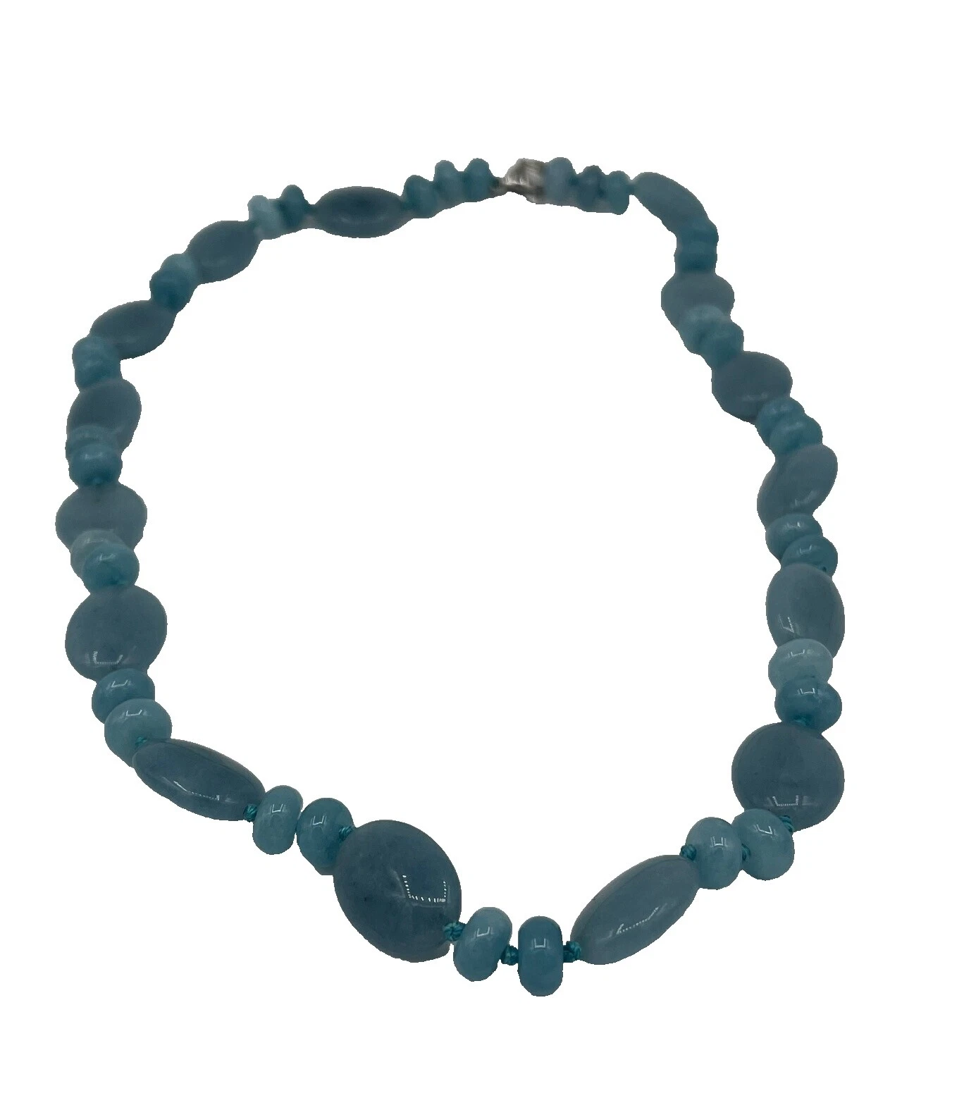 Aguamarina plateado Collares y colgantes hechos a mano