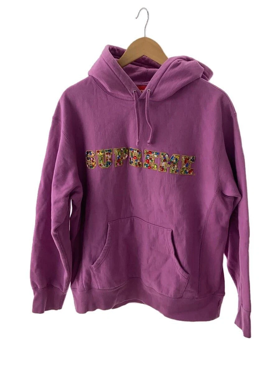 Sweat à capuche Supreme M coton violet uni occasion
