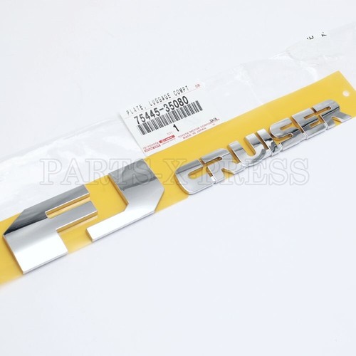 GENUINE OEM TOYOTA 072014 REAR DOOR "FJ CRUISER" CHROME EMBLEM BADGE