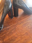 Banana Republic Black Patent Leather Block Heeled Pumps Sz 7.5 Worn Once — photo 6