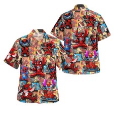 Pew Pew Pew Deadpool Stitch Hawaiian Shirt