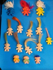 Lot Of 15 Vintage 1" to 1.25 Trolls Various Styles 1960s Excellent Condition