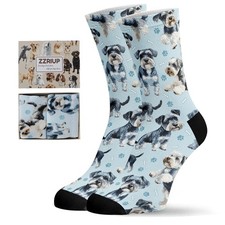 Dogs Socks for Women & Men, Novelty Gifts for Dog Lovers Schnauzer
