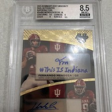 Marketplace image: Topps 2025 Bowman's Best Univ Dual Auto Superfractor 1/1 DA-IND BAS