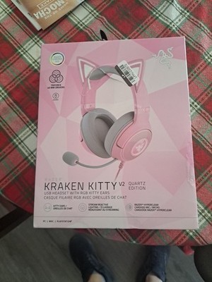 Razer Kraken Kitty V2 Quartz Edition Wired Gaming Headset New