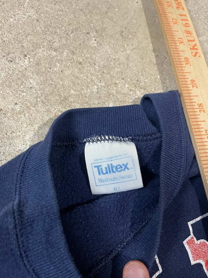 Sudadera De Colección Años 90 NFL Buffalo Bills Fútbol Cuello Redondo Para Hombres XL Nueva York Azul Marino Foto 4 de 4