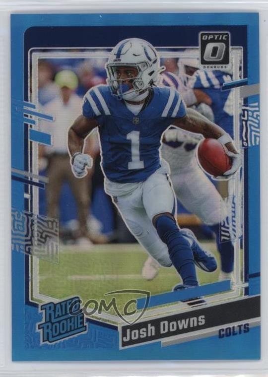 2023 Panini Donruss Optic Rated Rookie Aqua Prizm 52/299 Josh Downs #248 05ks