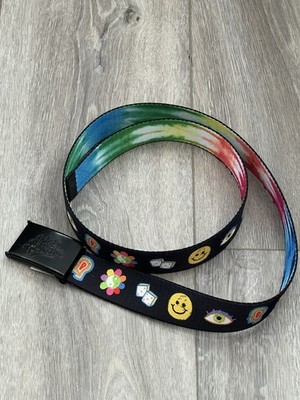 The Artist Collective Chalk Icons Black Web Belt Adjustable Skater Streetware