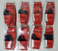 Lot of 15 Belkin Coiled Telephone Handset Cord 12ft Black- NEW SEALED