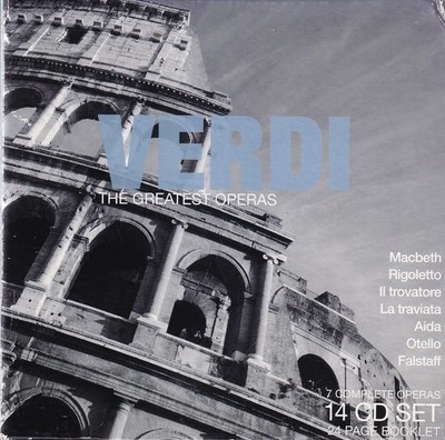 VERDI: THE GREATEST OPERAS (2007 CD 14 Disc Box Set W/Booklet){CD1L}