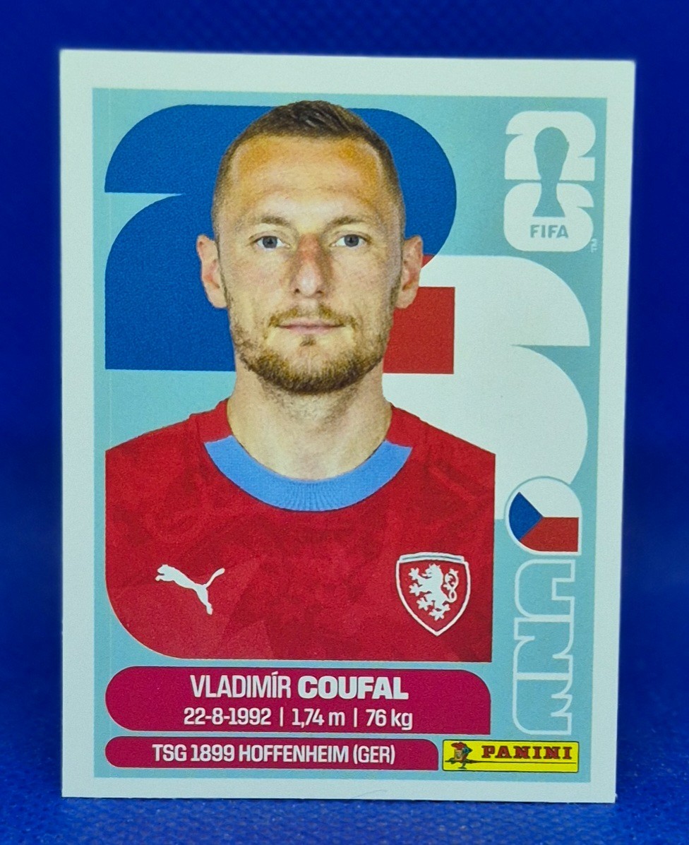 2026 Panini FIFA World Cup Sticker Vladimir Coufal #CZE 5 - Czechia