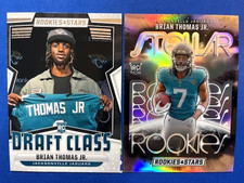 Brian Thomas Jr 24 Panini R&S Draft Class RC & 24 Panini R&S Stellar Rookies RC