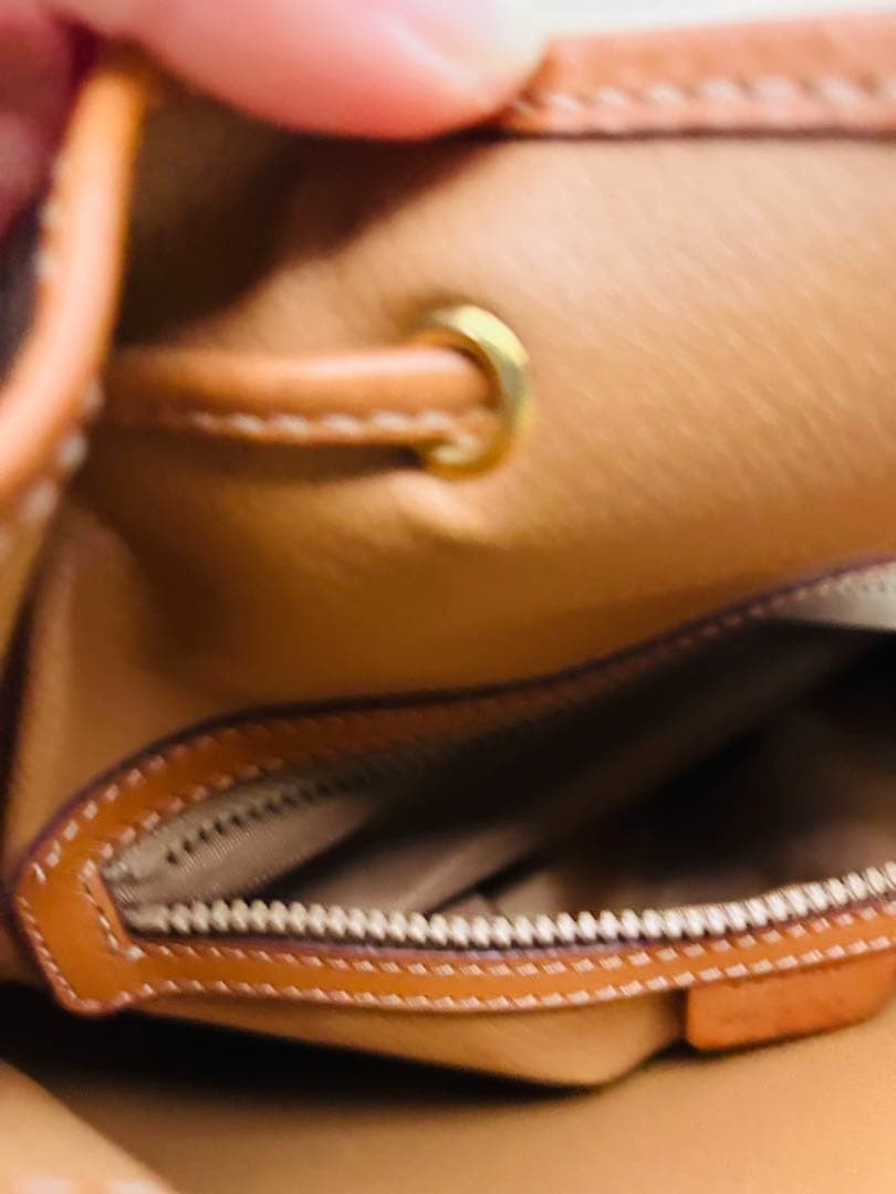 Unused [CELINE] Macadam Pattern Drawstring Should… - image 9