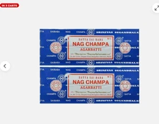 Satya Sai Baba Nag Champa Incense Sticks 100-gram Pack of 2