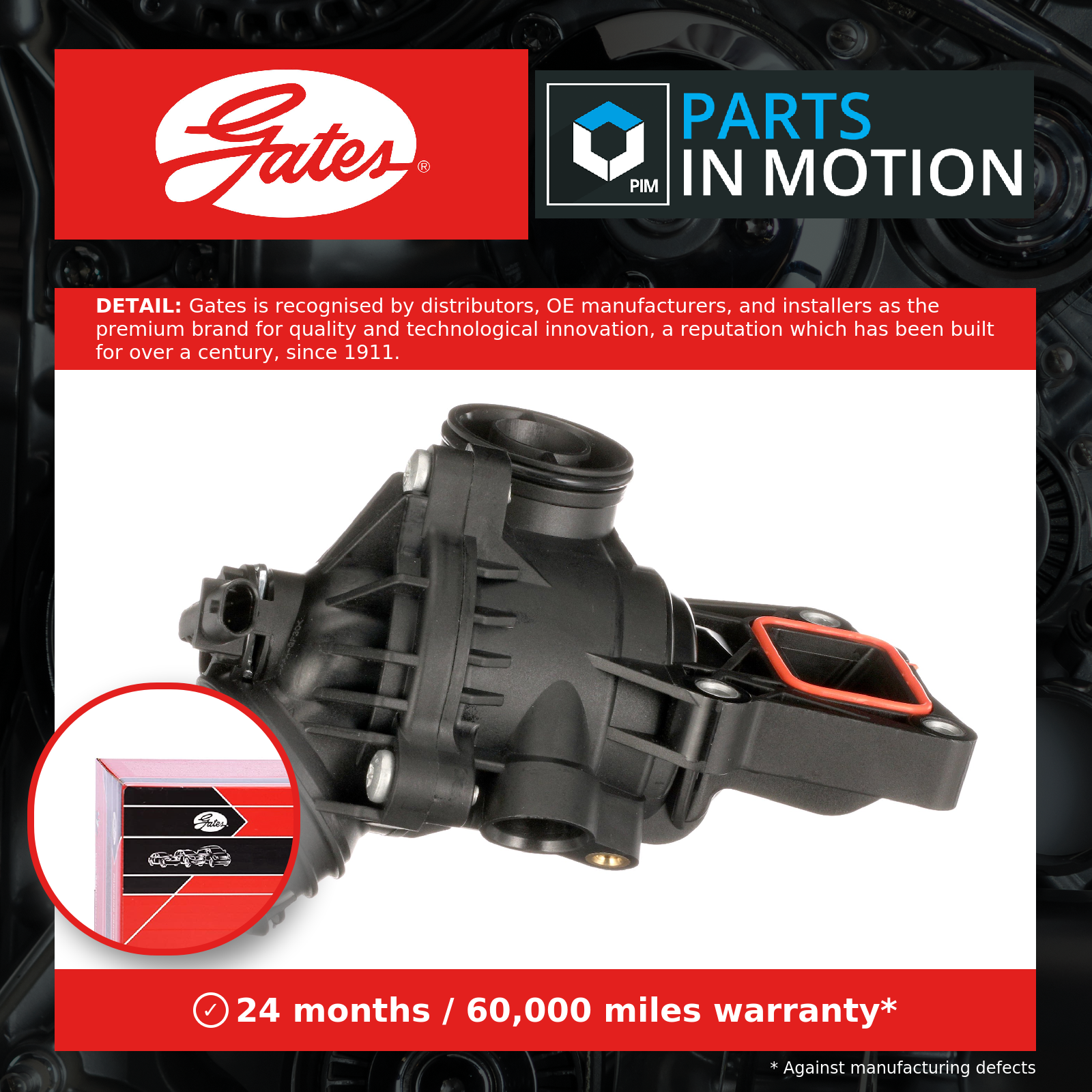 THERMOSTAT COOLANT TH668100G1 FOR MERCEDES-BENZ C-CLASS/Convertible/T-Model 3.0L - Image 9