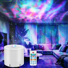 Elegant Galaxy Projector with Remote & Timer - Enchanting Night Light for Adults