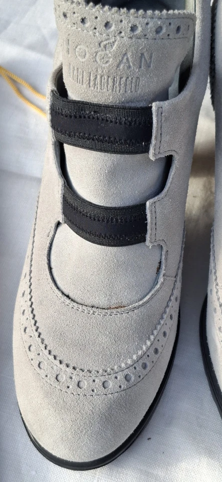 Scarpe donna tronchetti Hogan by Karl Lagerfeld grigio chiaro 38 - Immagine 3 di 4