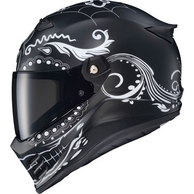 Covert FX Full Face Helmet - El Malo - White/Matte Black - 2XL CFX-1207