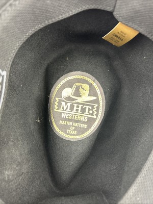 Vintage MHT Master Hatters of Texas 100% Wool Western Cowboy Hat Made USA Sz S Vintage mht western cowboy - Gem main image 3