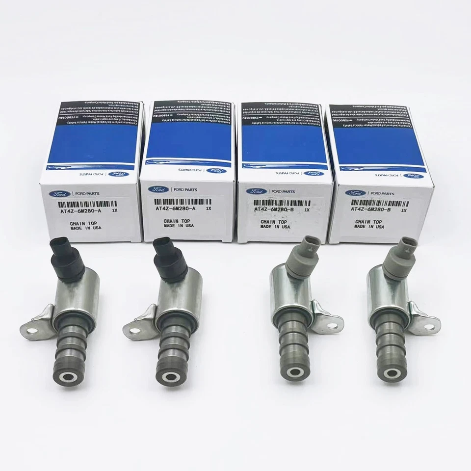 4X VVT Variable Valve Timing Solenoid For Lincoln MKZ 11-17 Ford F-150 3.5L US - Image 3 of 4