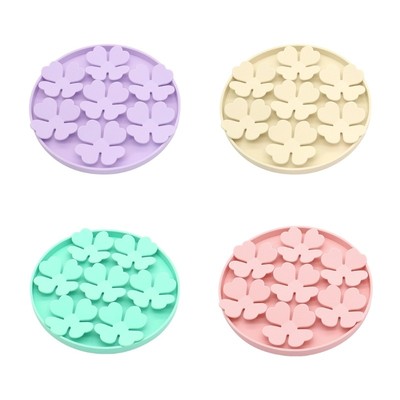Snuffle Dog Toy Silicone Cute Flower Dispensing Toy Chew-Resistant
