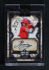2024 Wild 5 Card Draw Classic Black Foil 1/1 Jorge Ruiz #5CDCL-JR Auto 3g6