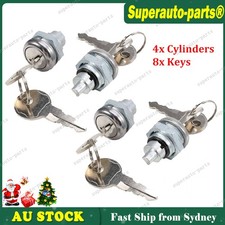 4X NEW Keyed Alike Cylinders Replace For Lockable Flush Folding T Handle Toolbox
