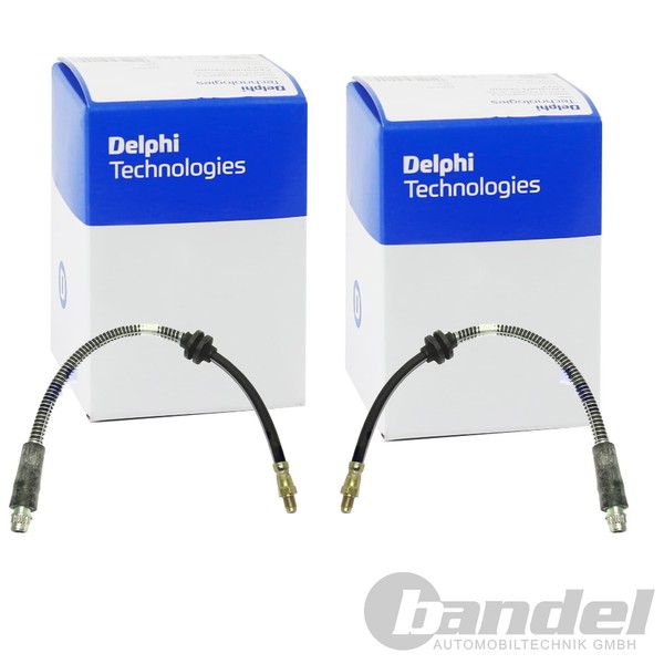 2X Delphi BremsschlÄUche Vorne Beidseitig Passend FÜR CitroËN C8 Jumpy Fiat-image