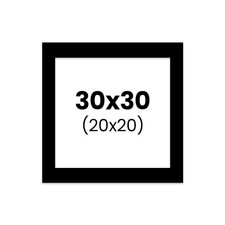 Passe-partout - Noir - 30x30cm