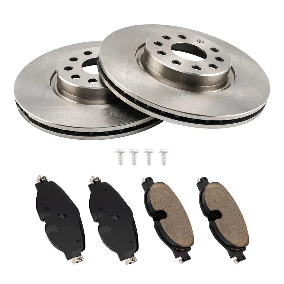Front 312mm Brake Discs & Pads Kit For 2015 and 2016 Volkswagen GTI DA1018BC - Image 3 of 4
