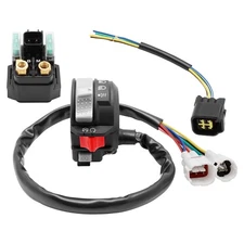 M MATI Start Stop Switch  Starter Solenoid Relay  Plug for Yamaha Raptor 125 ...
