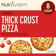 Personal Size Thick Crust Pizza 8 Pack Low Calorie for Weight Management